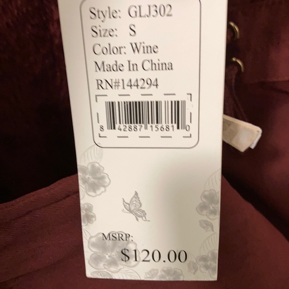 HanTon coat. Size S.  Wine. - Picture 7 of 8